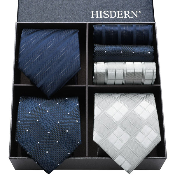 3PCS Tie & Pocket Square Set - 21