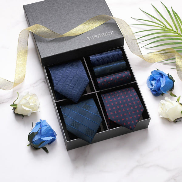 3PCS Tie & Pocket Square Set - 25