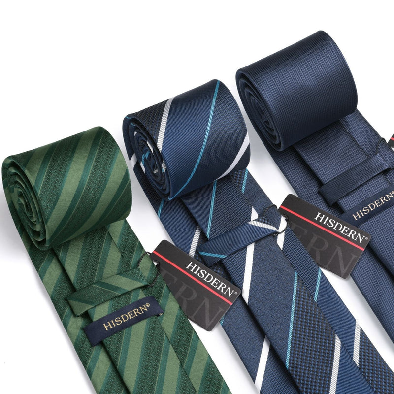 3PCS Tie & Pocket Square Set - 23