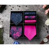 3PCS Tie & Pocket Square Set - 5HT-2S-PK