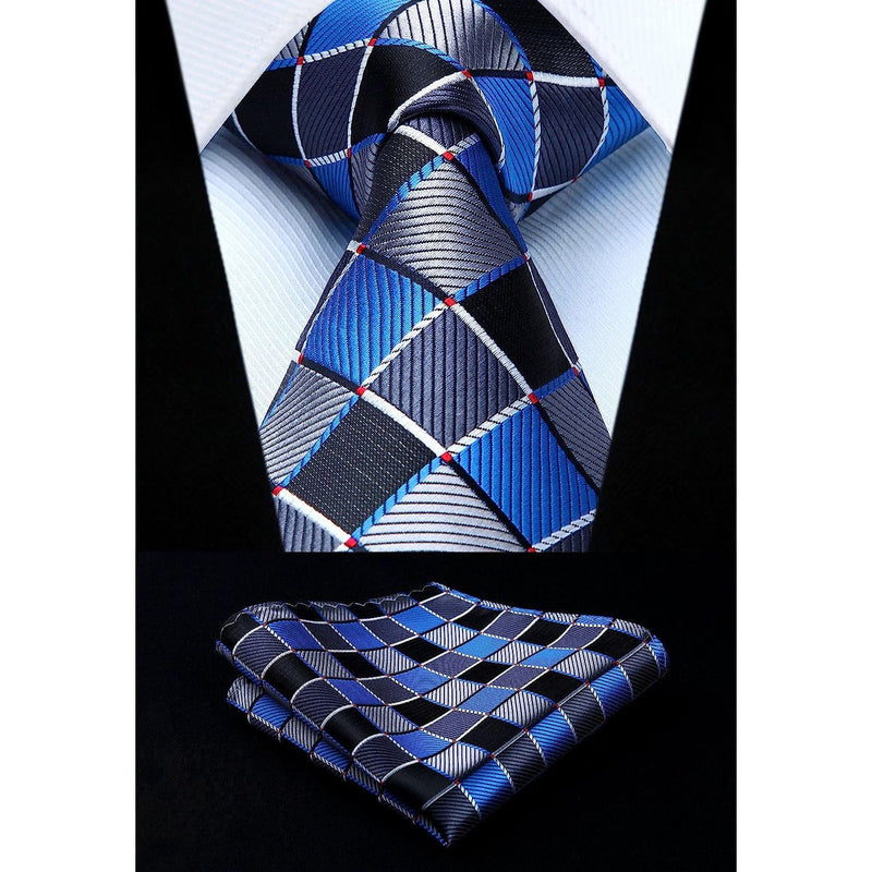 5PCS Tie & Pocket Square Set - SET 01