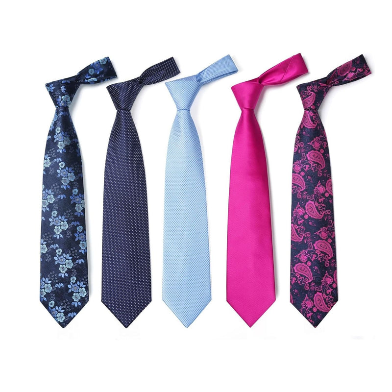 5PCS Tie & Pocket Square Set - T5-46