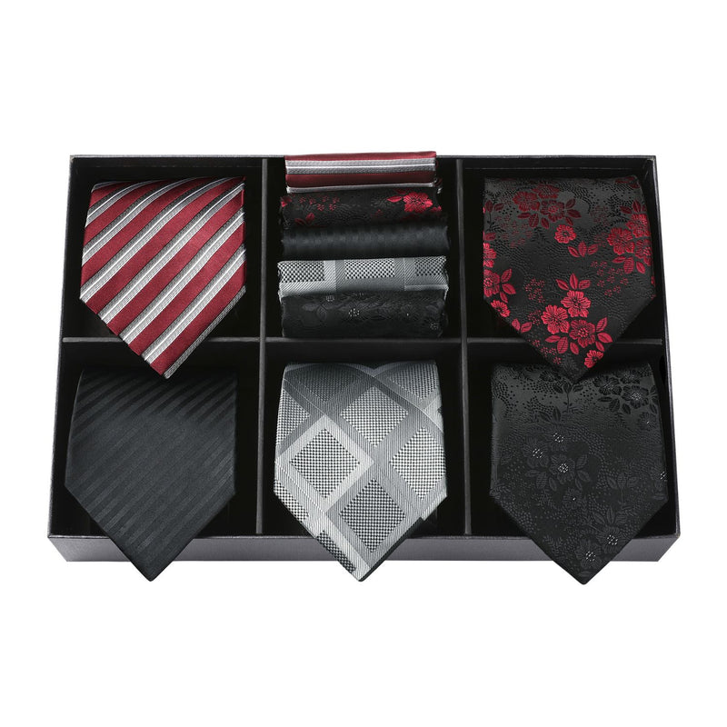 5PCS Tie & Pocket Square Set - T5-25