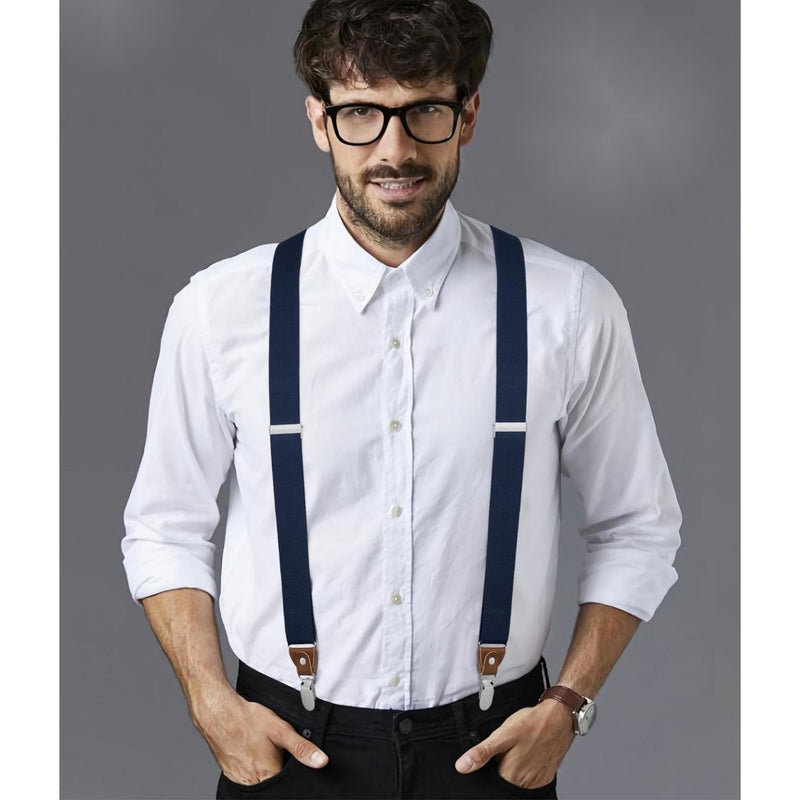 Navy Blue Suspenders
