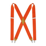 1.4 inch Adjustable Suspender with 4 Clips - B2-ORANGE
