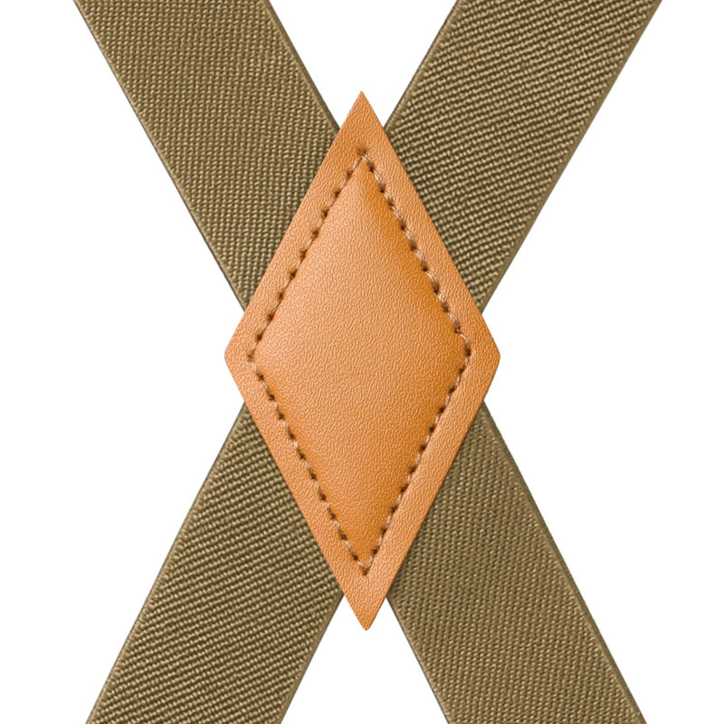 1.0 inch Adjustable Suspender with 4 Clips - 05 KHAKI