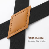 1.0 inch Adjustable Suspender with 4 Clips - BLACK