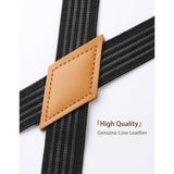 1.0 inch Adjustable Suspender with 4 Clips - BLACK/GRAY