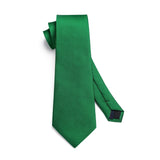 Men's Plaid Tie Handkerchief Set - B-GREEN 2