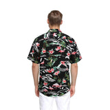 Funky Hawaiian Shirts with Pocket - BLACK