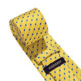 Floral Tie Handkerchief Set - A37-YELLOW