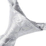 Floral Tie Handkerchief Clip - 05 SILVER