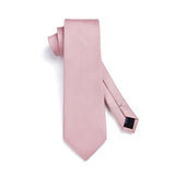 Houndstooth Tie Handkerchief Set - 03-PINK3