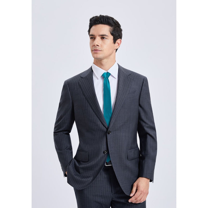 Solid 2.4' Skinny Formal Tie - PEACOCK BLUE-02