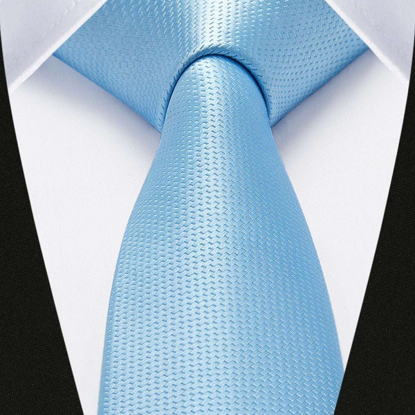 Solid 2.4' Skinny Formal Tie - LIGHT BLUE