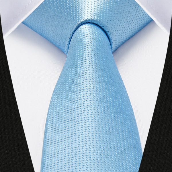 Solid 2.4' Skinny Formal Tie - LIGHT BLUE