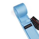 Solid 2.4' Skinny Formal Tie - LIGHT BLUE