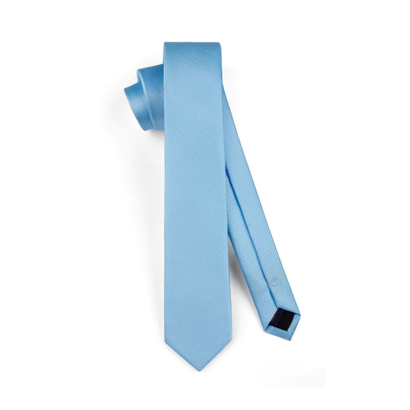 Solid 2.4' Skinny Formal Tie - LIGHT BLUE