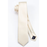 Solid 2.4' Skinny Formal Tie - LIGHT YELLOW-1