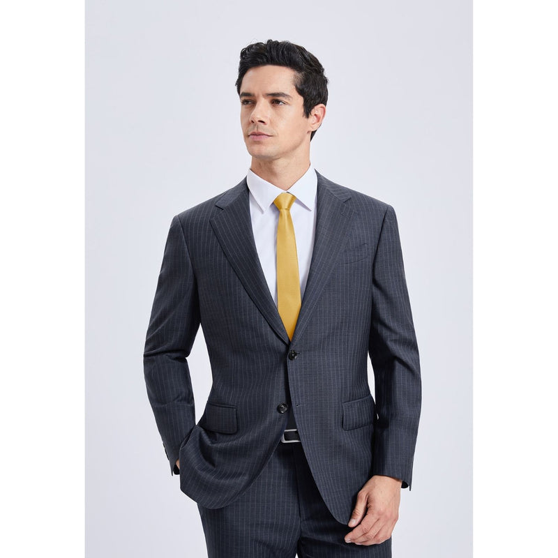 Solid 2.4' Skinny Formal Tie - GOLD-01