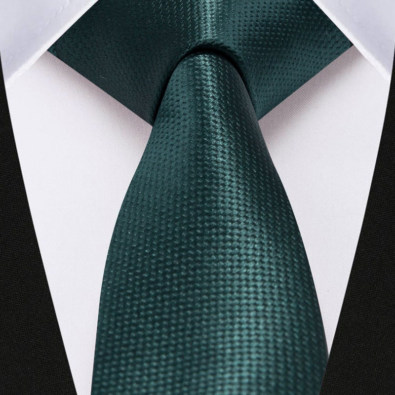 Solid 2.4' Skinny Formal Tie - DARK GREEN