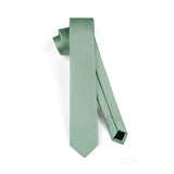 Solid 2.4' Skinny Formal Tie - DARK GREEN-02