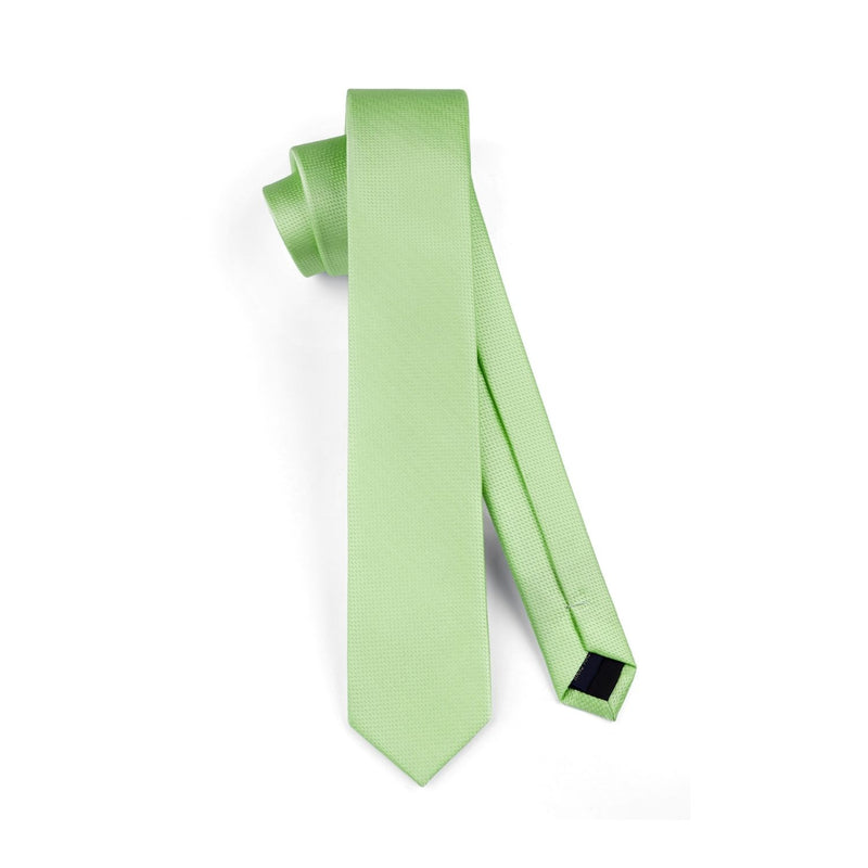 Solid 2.4' Skinny Formal Tie - LIGHT SAGE GREEN-02