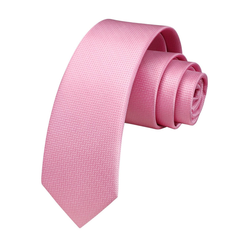 Solid 2.4' Skinny Formal Tie - D-PINK-01