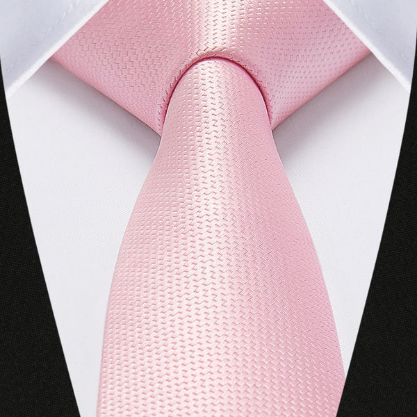 Solid 2.4' Skinny Formal Tie - B-BABY PINK-01