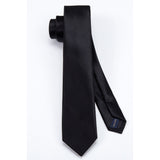 Solid 2.4' Skinny Formal Tie - BLACK