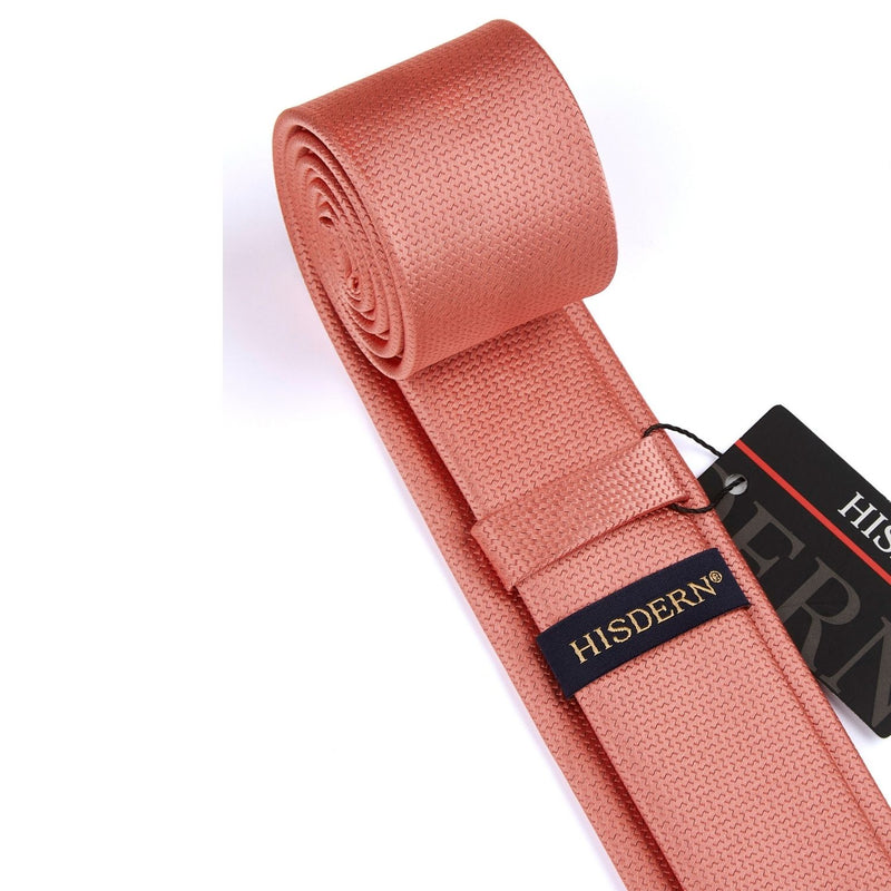 Solid 2.4' Skinny Formal Tie - BLUSH-01