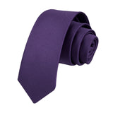 Solid 2.4' Skinny Formal Tie - PURPLE