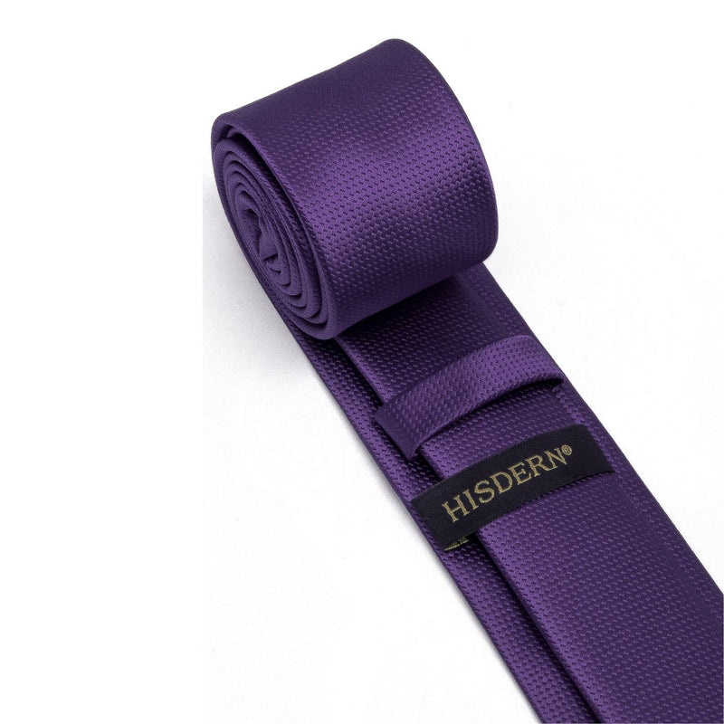 Solid 2.4' Skinny Formal Tie - PURPLE