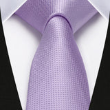 Solid 2.4' Skinny Formal Tie - LIGHT PURPLE-01