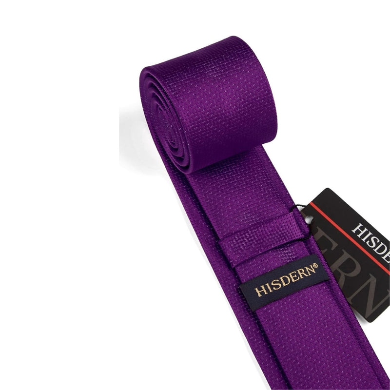 Solid 2.4' Skinny Formal Tie - BERRY PURPLE-01