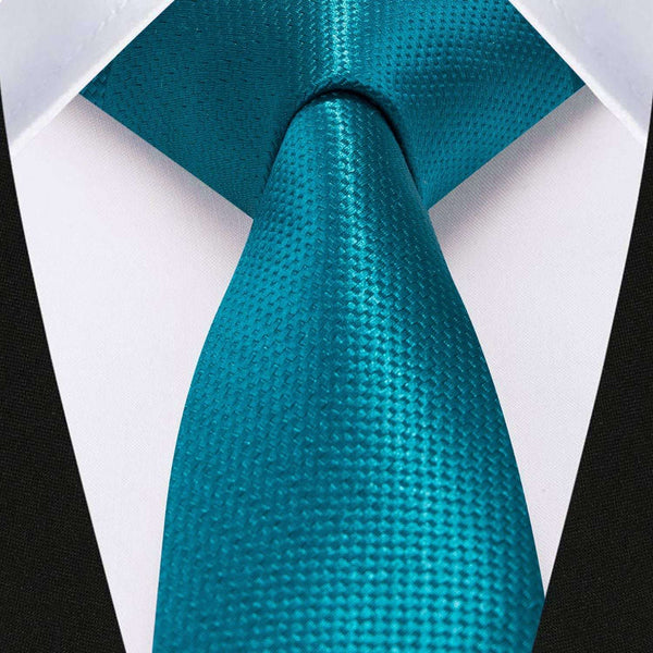 Solid 2.4' Skinny Formal Tie - AQUA BLUE