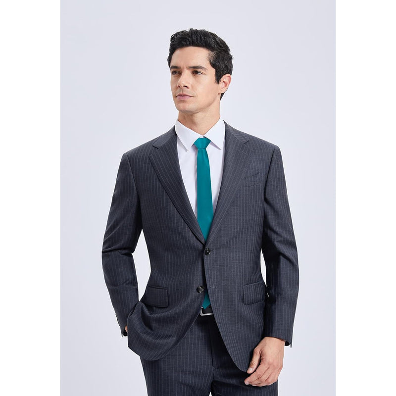 Solid 2.4' Skinny Formal Tie - AQUA BLUE