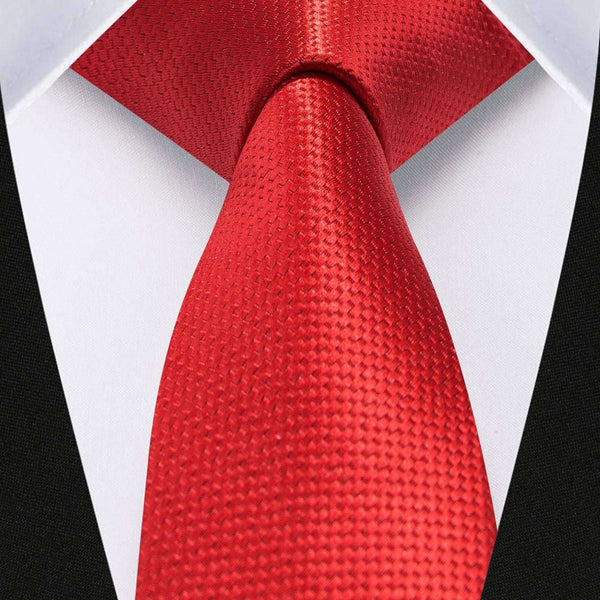 Solid 2.4' Skinny Formal Tie - RED