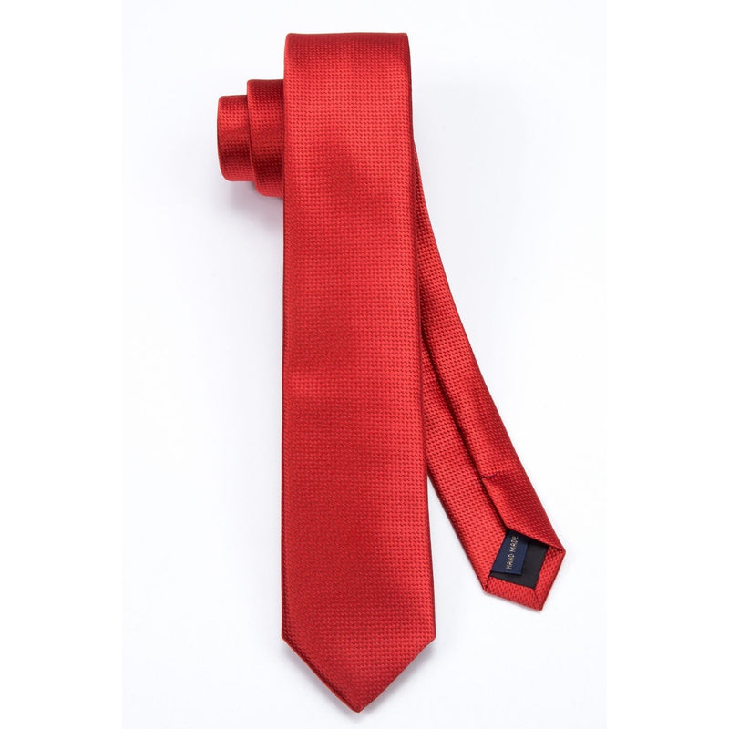 Solid 2.4' Skinny Formal Tie - RED