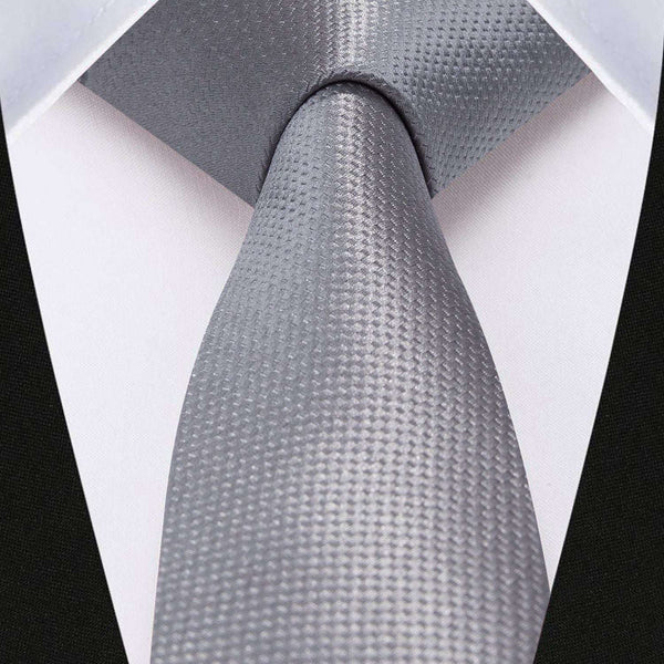 Solid 2.4' Skinny Formal Tie - GREY