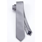 Solid 2.4' Skinny Formal Tie - GREY