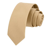 Solid 2.4' Skinny Formal Tie - CHAMPAGNE-01