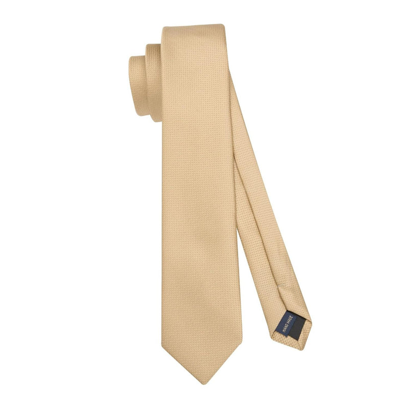 Solid 2.4' Skinny Formal Tie - CHAMPAGNE-01