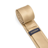 Solid 2.4' Skinny Formal Tie - CHAMPAGNE-01