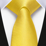 Solid 2.4' Skinny Formal Tie - B-YELLOW-01