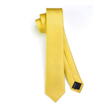 Solid 2.4' Skinny Formal Tie - B-YELLOW-01