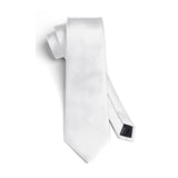 Solid Tie Handkerchief Set - SILVER