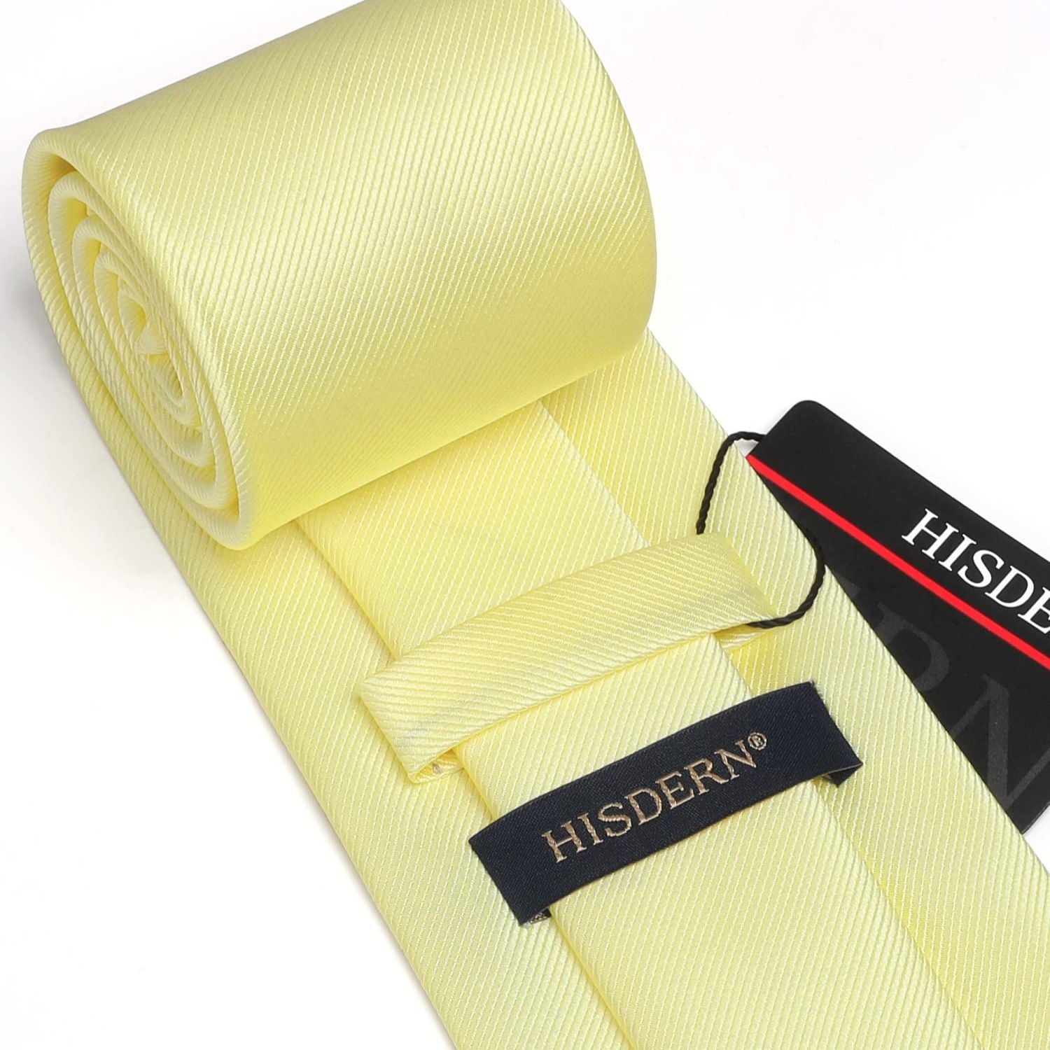 Hisdern Yellow Striped Wedding Accessories Set With Clip