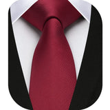 Solid 2.17'' Skinny Formal Tie - 10-MAROON/WINE RED