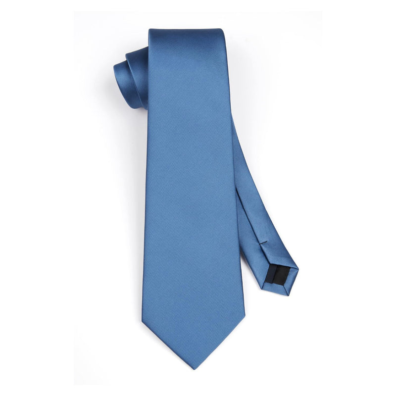 Solid Tie Handkerchief Clip - TECH BLUE